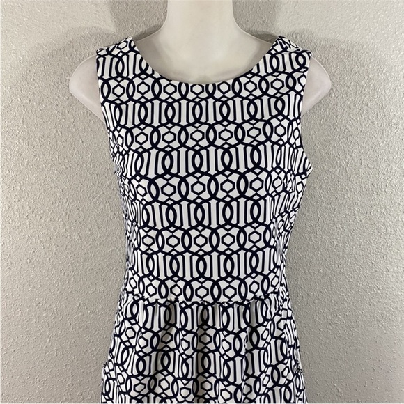 JUDE CONNALLY Mary Pat Dress in Bamboo Navy & White - Picture 8 of 16